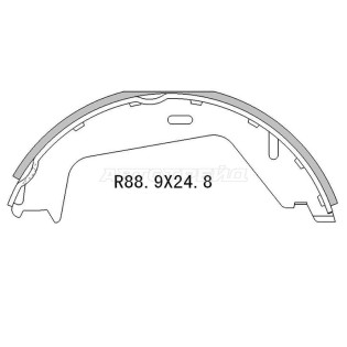 Колодки тормозные барабанные зад VOLVO XC90 02-14/S60 00-10/S80 I/II 98-12 SAT