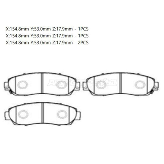 Колодки тормозные перед HONDA CR-V RЕ4/HAVAL Fx7 18- CTR