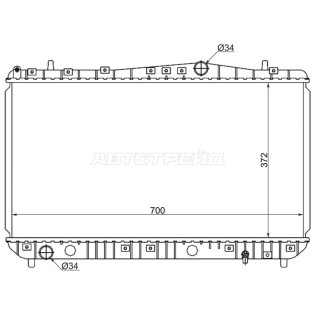 Радиатор DAEWOO NUBIRA/CHEVROLET LACETTI/SUZUKI FORENZA 1.4/1.6/1.8 03- SAT