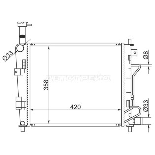 Радиатор KIA PICANTO/MORNING 11-17 SAT