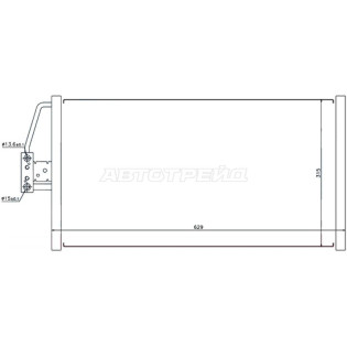 Радиатор кондиционера BMW 5-Series 95-04 / 7-Series 94-01 SAT