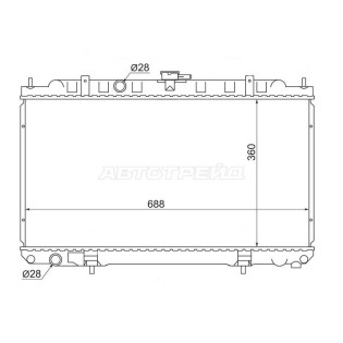 Радиатор NISSAN AD/WINGROAD/SUNNY B15/ALMERA/BLUEBIRD SYLPHY/PRIMERA P12 SAT