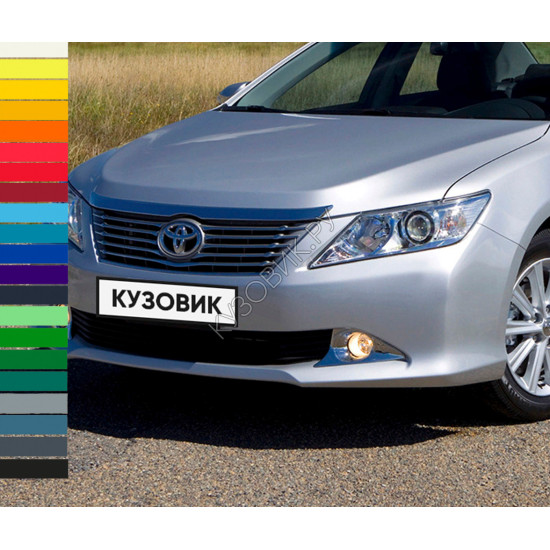 Бампер передний в цвет кузова Toyota Camry V50 (2011-2014) без омывателей Бампер передний в цвет кузова Toyota Camry V50 (2011-2014) без омывателей